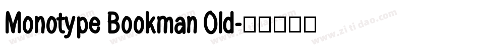 Monotype Bookman Old字体转换